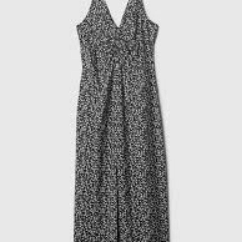 GAP Ruched Slip Midi Dress L Large - Picture 5 of 6